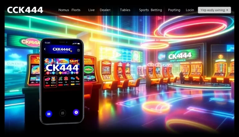 Access CK4444 com app seamlessly on your device, delivering top gaming experience and fast participation in casino and sports betting games.
