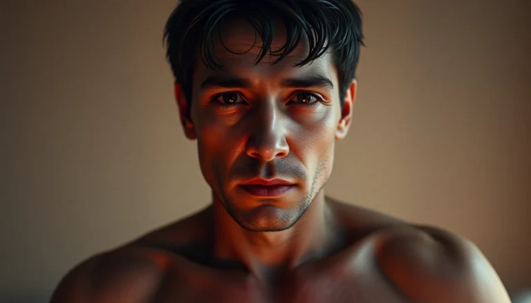 High-quality nsfw ai generated scene depicting a realistic adult figure with emotional facial expression and detailed texture for visual storytelling.