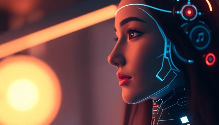 AI girlfriend in a realistic digital portrait engaging in a flirty chat with vibrant, inviting visuals.