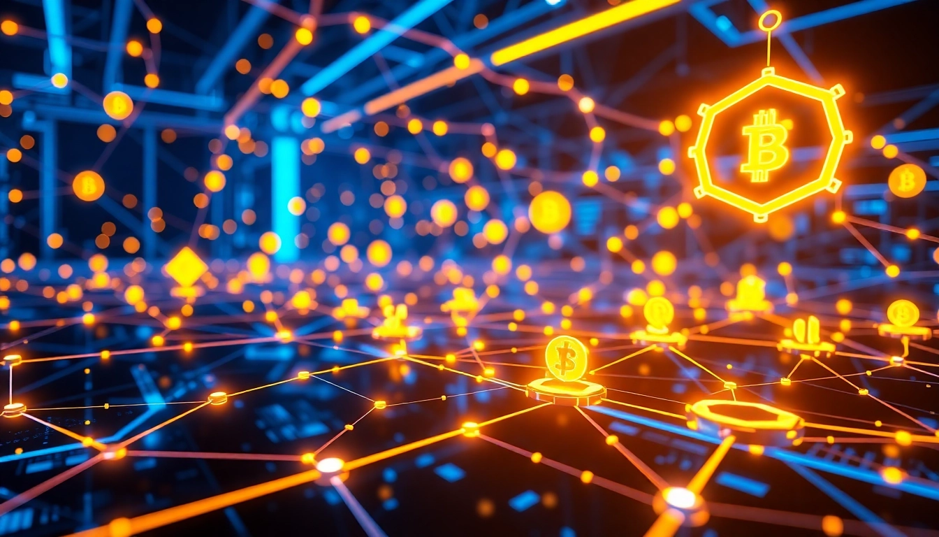 Illustration of Blockchain and NFT Technology Guide highlighting digital assets and crypto