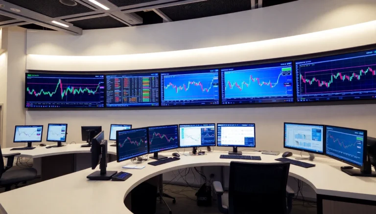 Comprehensive online trading guide offered by a professional trader at a modern digital desk