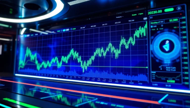 Aicoin digital analytics dashboard showing live market charts and data visualization for investors